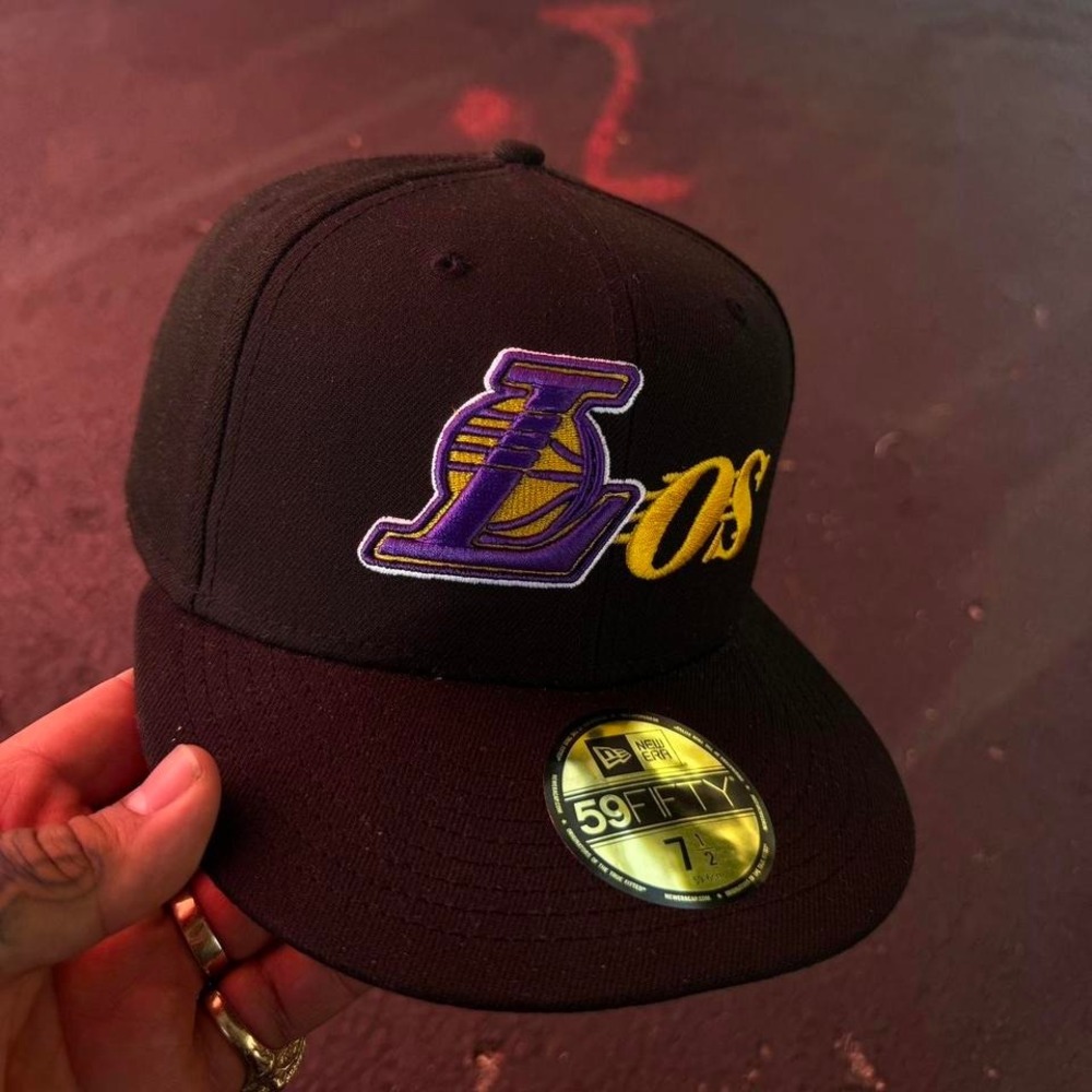 Born X Raised  Lakers Fitted fitted  LOS X BXR Size 7 1/2